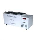  HH-2水浴鍋.工作水箱不銹鋼成形，抗腐蝕性能強。溫控精確，數(shù)字顯示，自動控溫。帶有磁力攪拌，工作中水溫均勻?？讛?shù):2
加熱功能:500W.熔絲管:3A.溫控范圍:室溫-100℃.溫升速度:從室溫升至-100℃≤±70mins.溫度均勻性:±1℃.使用環(huán)境:環(huán)境溫度 16-40℃, 相對溫度≤80℃.控溫精度:≤±1℃