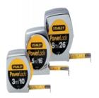 POWERLOCK公制卷尺,鍍鉻殼體具有抗強烈沖擊功能。拇指控制鎖定裝置。鋼帶經(jīng)過充分熱處理并附有耐磨損邁拉涂層，延長使用壽命10倍以上。 