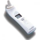 B1301   紅外耳式體溫計/耳溫槍 ，一秒量測，快速、方便。九組記憶功能，內(nèi)建發(fā)燒警示，利用紅外線量測，具自動溫差校正功能。量測溫度范圍： 34.0~42.2°C  (93.2~108.0°F) 
 