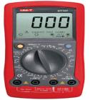 UT107 手持式汽車多用表 直流電壓：200mV-1000V；交流電壓：200V/750V；直流電流：200mA/10A；電阻：200W-20MW；攝氏溫度：-40℃∽1000℃；頻率：2kHz
 

