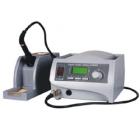 ·手柄特別輕巧，長(zhǎng)時(shí)間使用不會(huì)感到太疲勞。

·發(fā)熱體采用進(jìn)口耐溫材料，通過先進(jìn)工藝制成，壽命長(zhǎng)、更換發(fā)熱體成本低。

·發(fā)熱體使用低壓直流供電，保證了防靜電、無(wú)漏電、無(wú)干擾。

·分體式設(shè)計(jì)，容易擺放。

·200℃~480℃溫度設(shè)定，液晶顯示，顯示器能夠顯示標(biāo)稱值和實(shí)際溫度，三個(gè)可編程鍵可以隨意地選擇溫度數(shù)值。

·焊咀（烙鐵頭）與國(guó)際品牌匹配，并根據(jù)用戶不同工作條件，可選配各焊咀。

·焊臺(tái)采用導(dǎo)電性制成，做到真正的防靜電。

