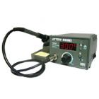 ·采用不銹鋼發(fā)熱芯，與烙鐵頭緊密接觸，測溫靈敏，回溫迅速，且壽命長。

·發(fā)熱芯與烙鐵頭分體設(shè)計，焊嘴與國際品牌相同通用，節(jié)省使用成本，更換方便。

·采用單片機(jī)控制，控溫精確、穩(wěn)定。

·旋鈕調(diào)節(jié)輸入數(shù)據(jù)、數(shù)碼管顯示、操作方便快捷，顯示直觀。

·智能化插卡溫度管理，防止操作人員誤調(diào)溫度，保證生產(chǎn)工藝。

·數(shù)字式校溫，校正準(zhǔn)確。
