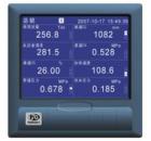 VX5000R 12路萬能輸入藍(lán)屏無紙記錄儀，可輸入標(biāo)準(zhǔn)電流、標(biāo)準(zhǔn)電壓、頻率、毫伏、熱電偶、熱電阻等信號。具有傳感器隔離配電輸出、繼電器報警輸出、變送輸出、流量積算、溫壓補(bǔ)償、歷史數(shù)據(jù)轉(zhuǎn)存、打印以及遠(yuǎn)程通訊功能。
