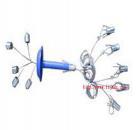 技術(shù)特征： 
(1)測(cè)量方式：反光彩色顯示
(2)測(cè)量點(diǎn)數(shù)（個(gè)）：2，（3）
(3)最大量程（mm）：200 
(4)讀數(shù)精度（mm）：1
(5)安裝錨孔直徑（mm）：28～33